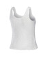 Женская пижама WEAR by Erin Andrews womens Cream Los Angeles Chargers Cozy Scoop Neck Tank Top Pants Sleep Set