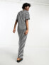 Noisy May maxi t-shirt dress in black & white stripe