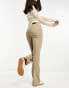 ONLY cord flared trousers in taupe