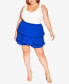 Plus Size Pleat Away Short