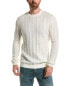 Loft 604 Cable Crewneck Sweater Men's White Xl