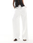 Extro & Vert tailored wideleg trousers in white co-ord