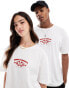 Jack & Jones oversized t-shirt with lobster backprint in white