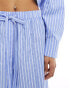 ASOS DESIGN wide leg trouser co-ord in stripe