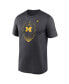 Men's Anthracite Michigan Wolverines Primetime Legend Icon Performance T-Shirt