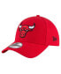 Men's Red Chicago Bulls The League 9FORTY Adjustable Hat