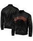 Men's Black San Francisco Giants Wordmark Satin Full-Snap Jacket