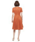 Women's Faux-Suede Short-Sleeve Dress