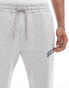 Hollister varsity tech logo loose joggers in grey marl CO-ORD