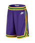 Men's Purple Utah Jazz 2023/24 Classic Edition Hardwood Classics Performance Swingman Shorts