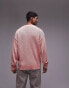 Topman washed lightweight jumper in pink