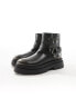 ASOS DESIGN biker boots in black