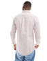 Farah cotton long sleeve shirt in pink