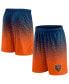 Men's Navy, Orange Chicago Bears Ombre Shorts