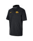 Men's Black Iowa Hawkeyes Coaches Quarter-Zip Short Sleeve Jacket