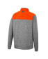 Men's Gray, Orange Oklahoma State Cowboys Putter Herringbone Full-Zip Jacket