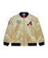 Men's Gold Atlanta Braves OG 2.0 Lightweight Satin Full-Zip Jacket