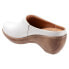 Softwalk Madison S2056-100 Womens White Leather Slip On Clog Flats Shoes