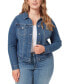 Trendy Plus Size Pixie Long Sleeve Denim Jacket