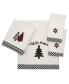 Tis the Season Holiday Plaid Fingertip Towel Set, 18" x 12"