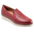 Softwalk Whistle S1810-601 Womens Red Wide Leather Loafer Flats Shoes