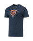 Комплект пижамы Concepts Sport Charcoal, Navy Chicago Bears Meter T-shirt and Shorts Sleep Set