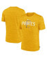 Men's Gold Pittsburgh Pirates Authentic Collection Velocity Performance Practice T-shirt