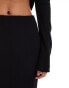 Vero Moda textured jersey maxi skirt co-ord in black