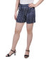 Navy Geometric Stripe