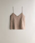 Strappy linen top