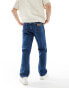 Wrangler 13MWZ original cowboy straight fit jeans in mid wash