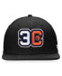 Men's Black 3's Company Core Snapback Hat