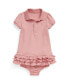 Baby Girls Ruffled Polo Short Sleeves Dress