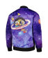 Men's Purple Rugrats Nickelodeon Graphic Satin Full-Snap Jacket