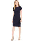 Petite Tulip-Sleeve Sheath Dress