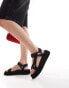 Tommy Jeans Eva sandals in black