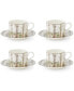 Tall Trees Teacup & Saucer, Set of 4