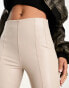 New Look faux leather leggings in cream