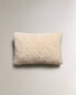 Faux shearling cushion cover