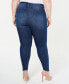 Trendy Plus Size High-Rise Distressed Skinny Ankle Jeans