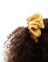 DesignB London maxi satin scrunchie in butter yellow