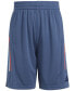 Big Boys AEROREADY Elastic-Waistband Graphic 3-Stripe Shorts