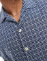 PS Paul Smith revere collar shirt in blue tile print