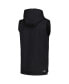 Men's Black Las Vegas Raiders Marathon Sleeveless Pullover Hoodie