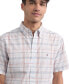 Men's Plaid Short Sleeve Button-Down Shirt