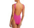 bond-eye Womens The Mara One Piece Swimsuit Pink Size OS