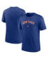 Men's Heather Royal New York Mets Authentic Collection Early Work Tri-Blend Performance T-shirt