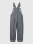 Striped Loose Overalls