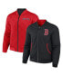 Men's Darius Rucker Collection by Black, Red Boston Red Sox Reversible Full-Zip Bomber Jacket