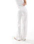 Mango linen tailored co-ord trousers in white